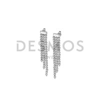 Orecchini Desmos Donna in Argento CRYSATAL DROP 3F W